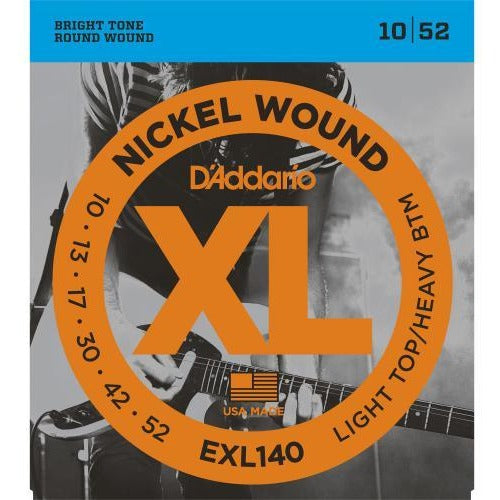 D'Addario EXL140-3D Light Top/Heavy Bottom Gauge XL Nickel Wound Electric Guitar Strings