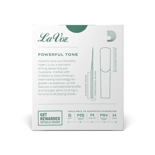 La Voz Bb Clarinet Reeds, Box of 10