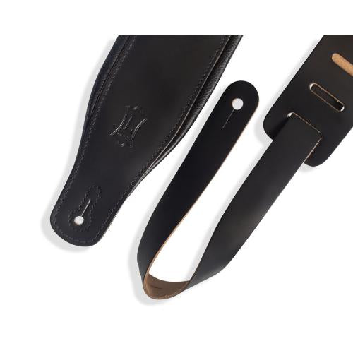 Levy's Padded Leather Guitar Strap, Black