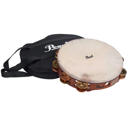 Pearl 10" Double Row Concert Tambourine with Carrying Bag | Kincaid's Is Music