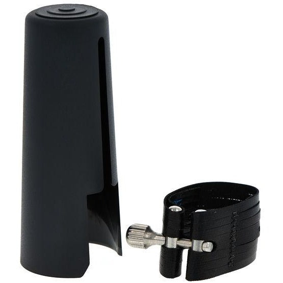 Rovner Dark Bass Clarinet Ligature and Cap | Kincaid's Is Music