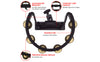 Pearl Quickmount Tambourine - PTM10GHX