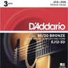D&#39;Addario 80/20 Bronze Acoustic Guitar Strings - 3-Pack | Kincaid&#39;s Is Music
