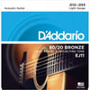 D&#39;Addario EJ11 Light Gauge 80/20 Bronze Acoustic Guitar Strings