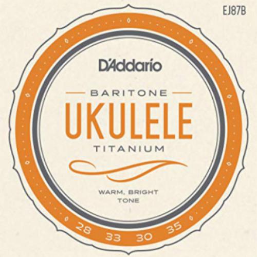 D'Addario EJ87B Baritone Ukulele Titanium Strings | Kincaid's Is Music
