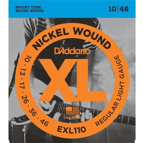 D'Addario EXL110 Regular Light Gauge XL Nickel Wound Electric Guitar Strings