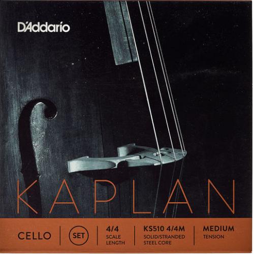 D'Addario Kaplan 4/4 Cello String Set, Medium