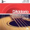 D&#39;Addario Phosphor Bronze Acoustic Guitar Strings - 3-Pack | Kincaid&#39;s Is Music