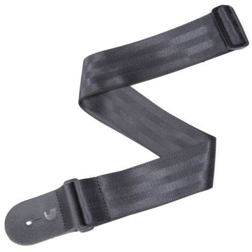 D&#39;Addario Planet Waves 2&quot; Woven Guitar Strap - Seatbelt, Black