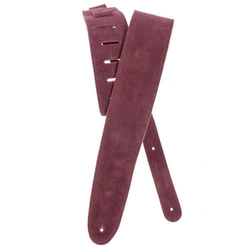 D&#39;Addario Planet Waves Suede Guitar Strap - Burgundy | Kincaid&#39;s Is Music