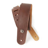 D&#39;Addario Slim Garment Leather Guitar Strap - Brown | Kincaid&#39;s Is Music