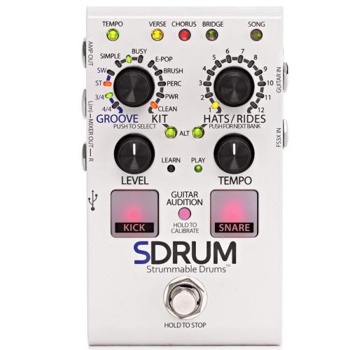 pad guitar pedal DigiTech SDRUM Auto-Drummer Pedal with BeatScratch Pads