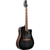 Ibanez Altstar Acoustic-Electric Guitar: Flamed Maple Top - Transparent Black Sunburst