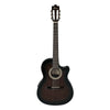 Ibanez GA35TCE Thinline Cutaway Acoustic-Electric Classical Guitar, Dark Violin Sunburst