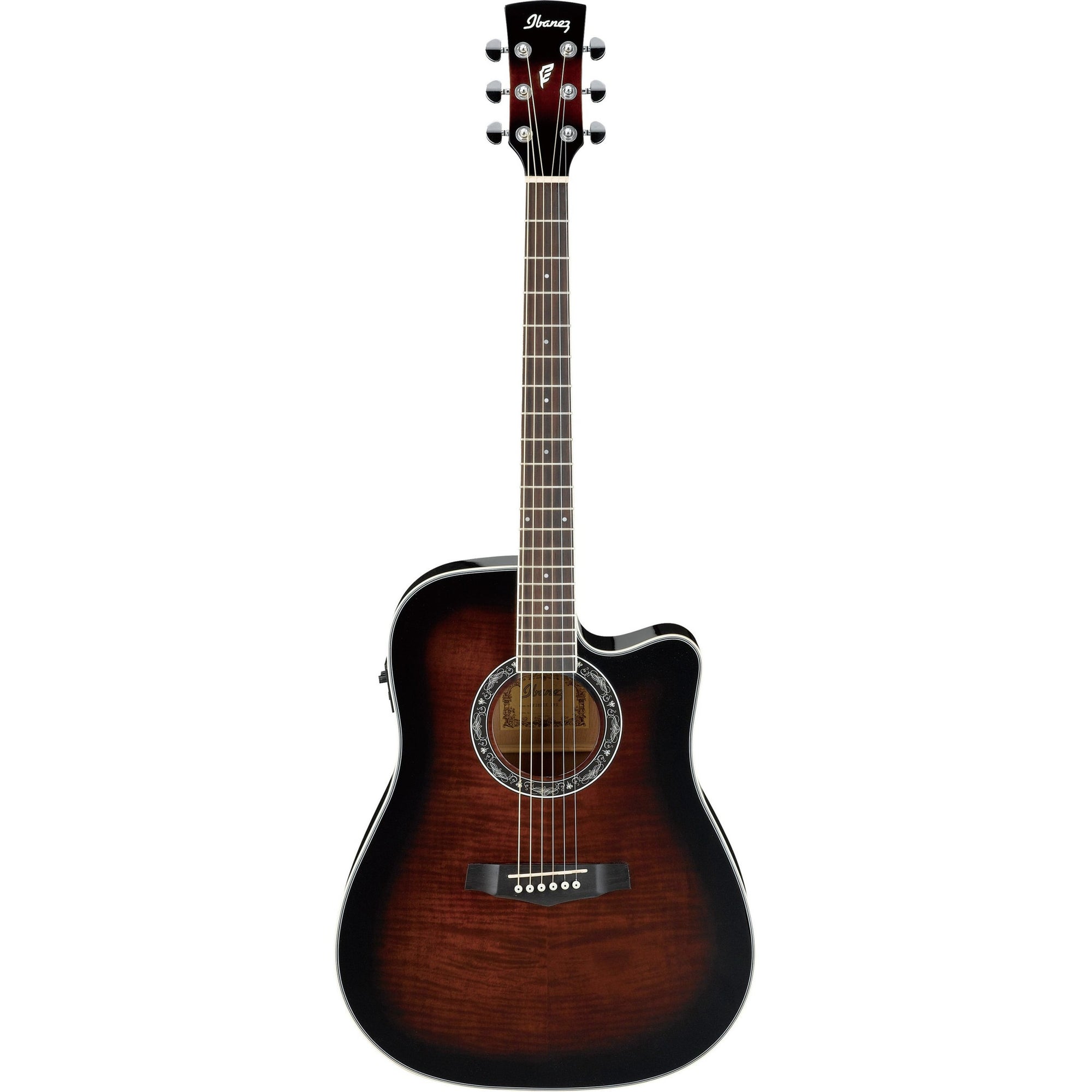 Ibanez PF28ECE-DVS Performance Acoustic-Electric Guitar - Dark Violin Sunburst