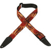 Levy&#39;s Distressed Japan Flag Polyester Guitar Strap