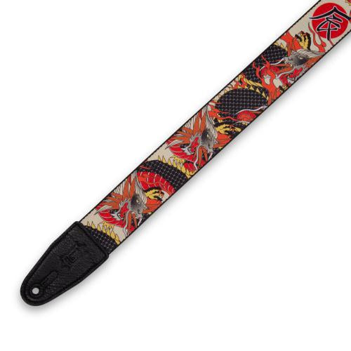 Levy&#39;s Japanese Traditional Dragon Polyester Guitar Strap