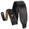 Levy&#39;s Padded Leather Guitar Strap, Black