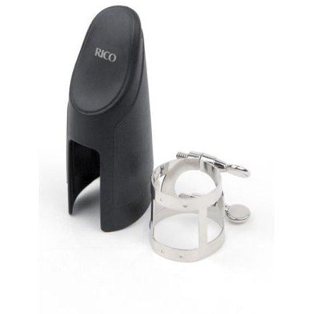 Rico Bb Clarinet Ligature &amp; Cap - Nickel Plated