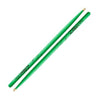 Zildjian Hickory Neon Green 5A Acorn Wood tip Drumsticks